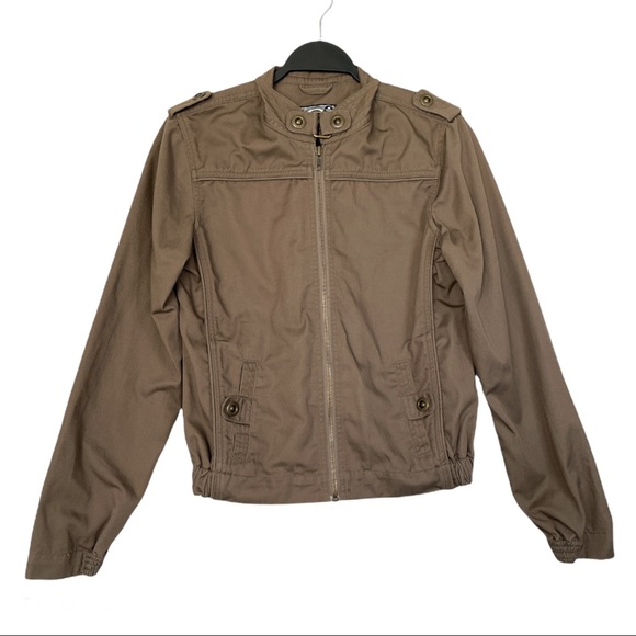 PacSun Volcom Frochickie 2 Zip Up Brown Jacket Size Medium - Picture 1 of 12